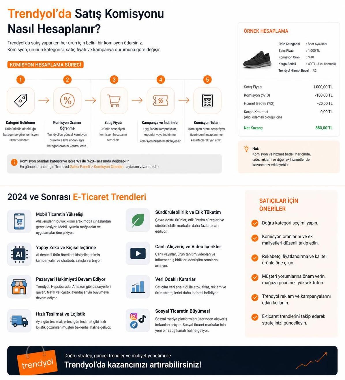 trendyol satış komisyonu nedir ve nasıl hesaplanır? trendyol'da satış yaparken komisyon oranlarını öğrenin ve gelirlerinizi doğru şekilde hesaplayın.