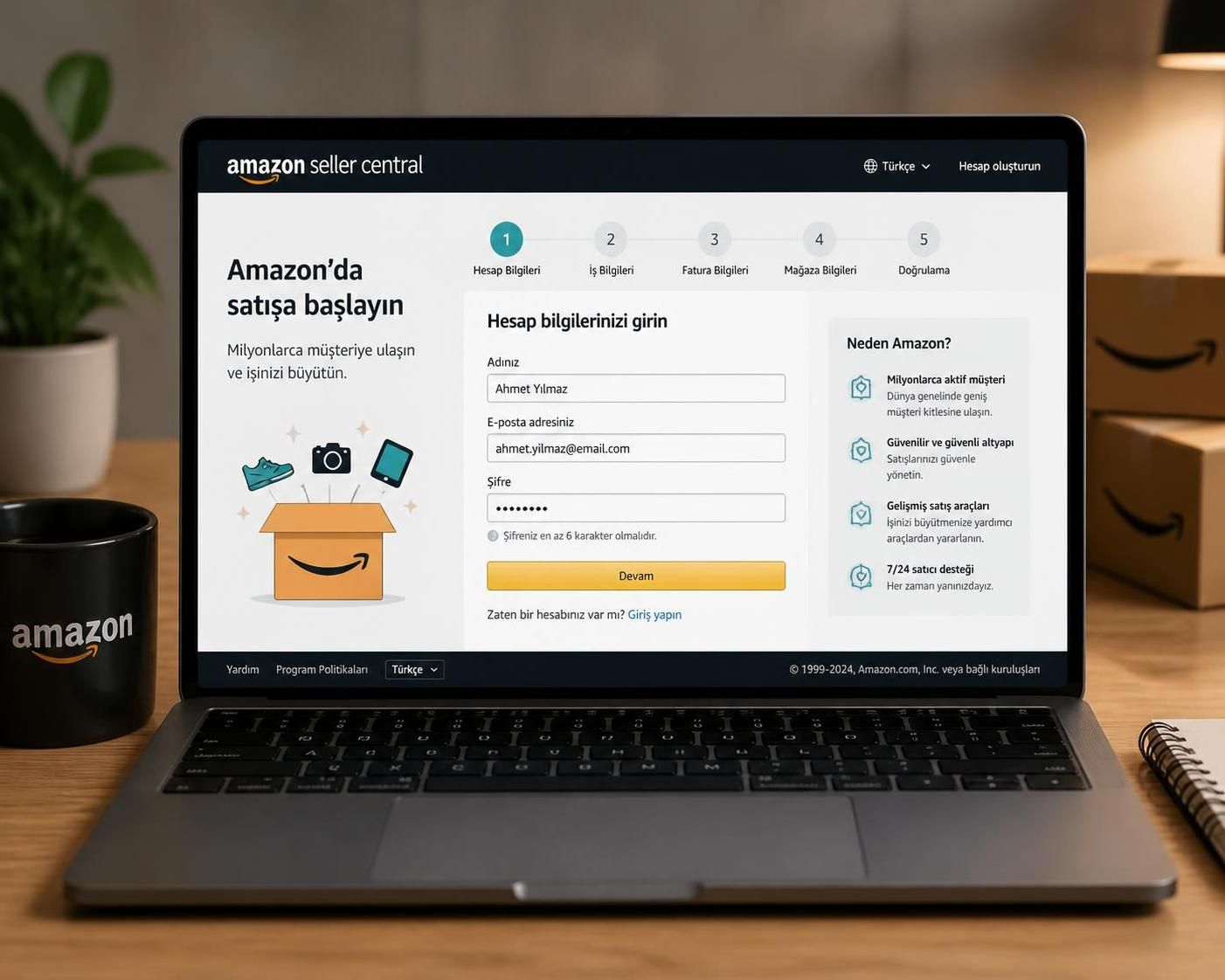 amazon ile satışa başlamak için adım adım e-ticaret rehberi. başarılı online satış stratejileri ve ipuçlarıyla işinizi büyütün.