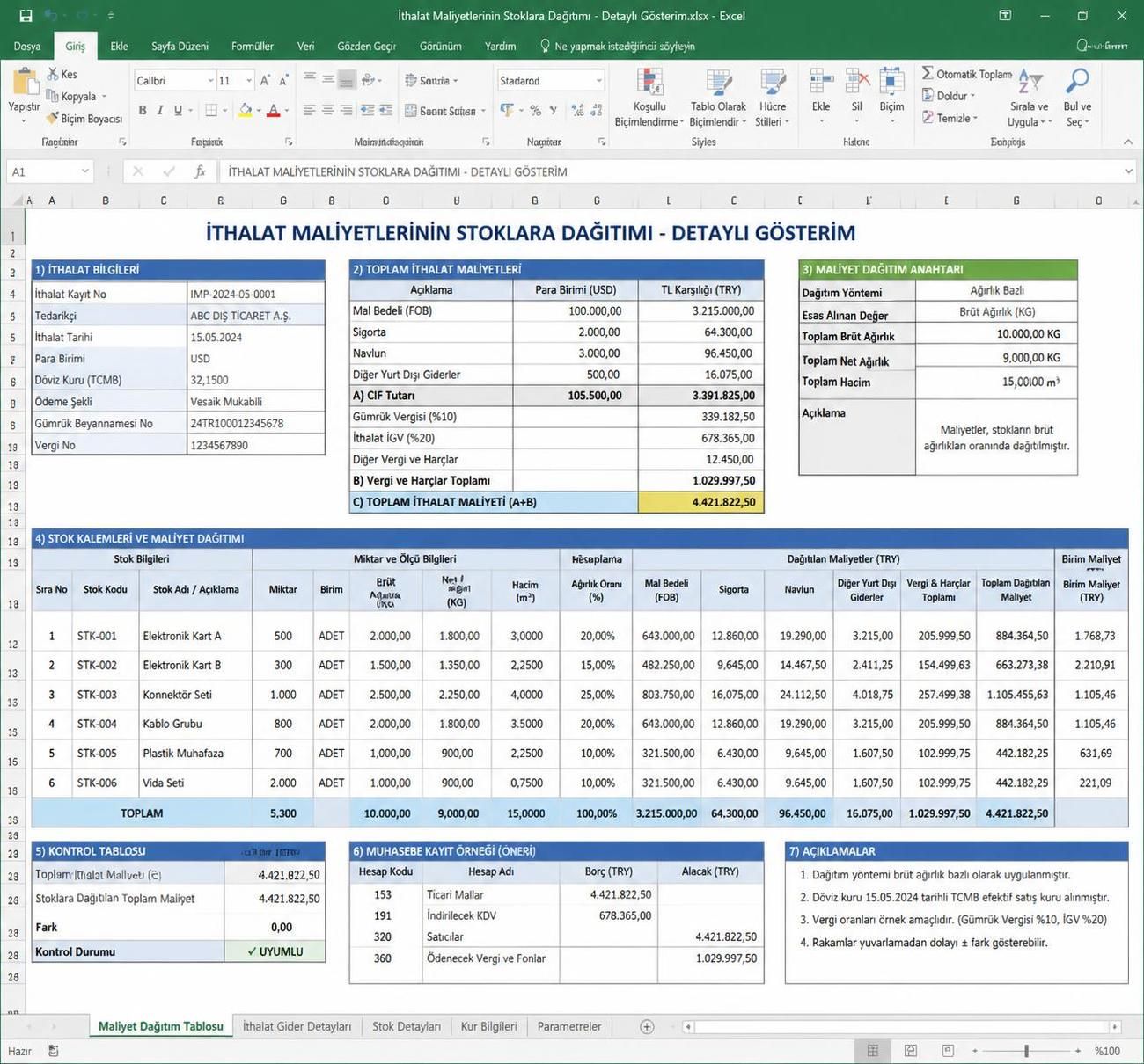 i̇thalat maliyeti hesaplama işleminizi kolaylaştırmak için excel ile pratik ve hızlı çözümler sunuyoruz. i̇thalat maliyeti hesaplama excel aracımızla masraflarınızı doğru şekilde hesaplayın.